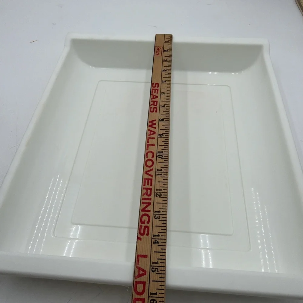 New Vintage Rubbermaid Kitchen Sink Dish Drying Rack Drainer Tray White 215G